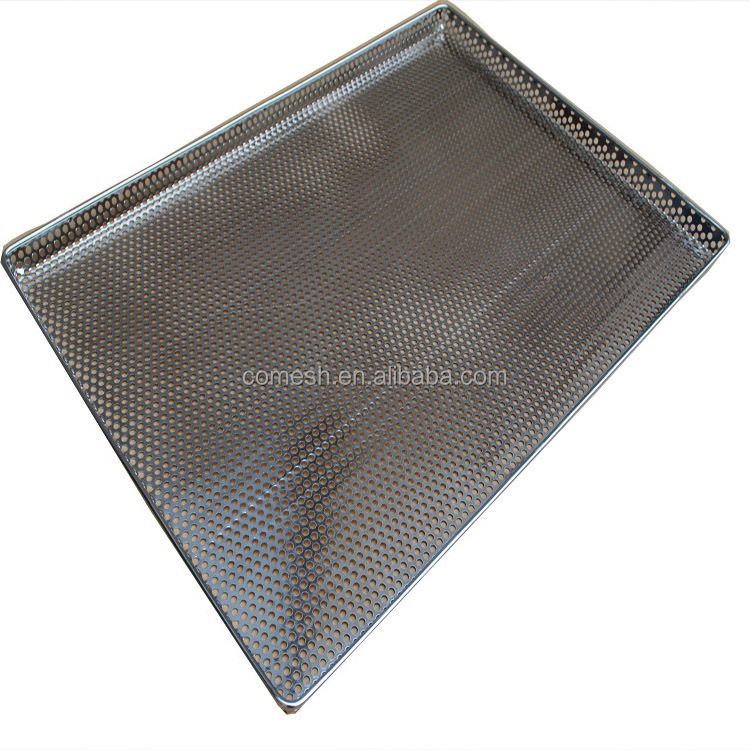 18 X 26 inch  food grade Metal stainless steel perforated Baked trays for buns