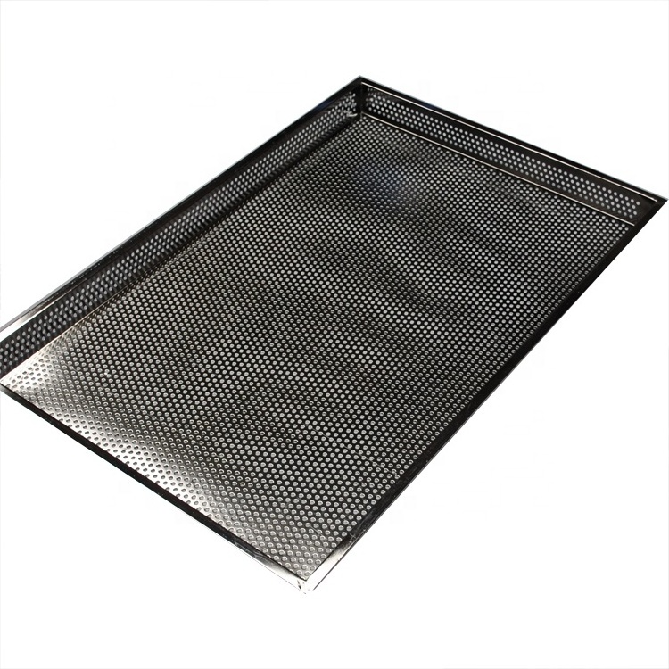 65cmx46cm Thickness 0.8mm Stainless Steel Perforated Plate Baking Tray