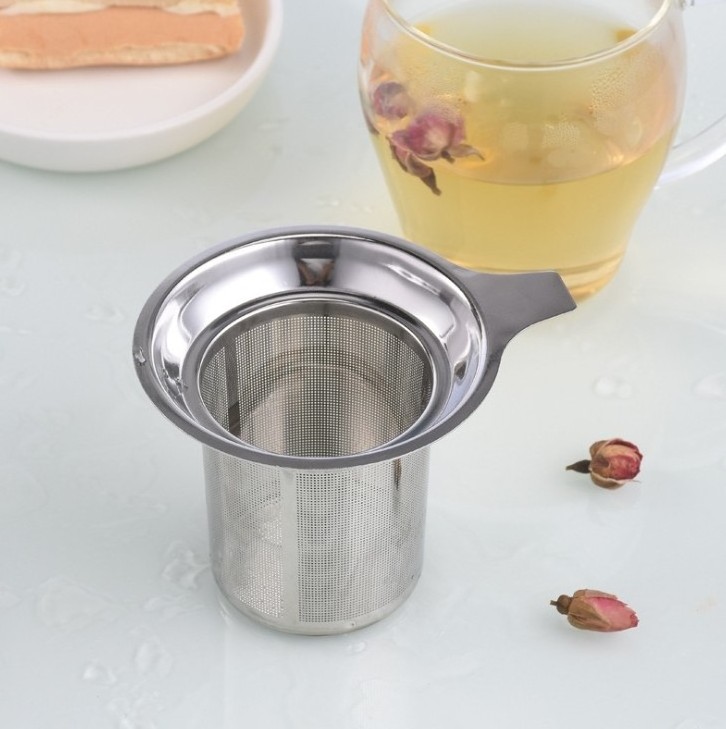 Wholesale Stainless Steel Silver Tea Leaf Cup Infuser / Strainer