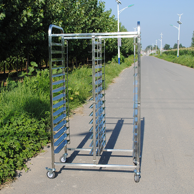 High Standard Customized Size Stainless Steel Knocked-Down Baking Tray Rack Trolley for Drying and Baking