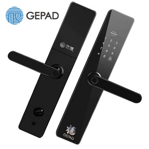 Hotel use smart door lock with handle and multipoint P7