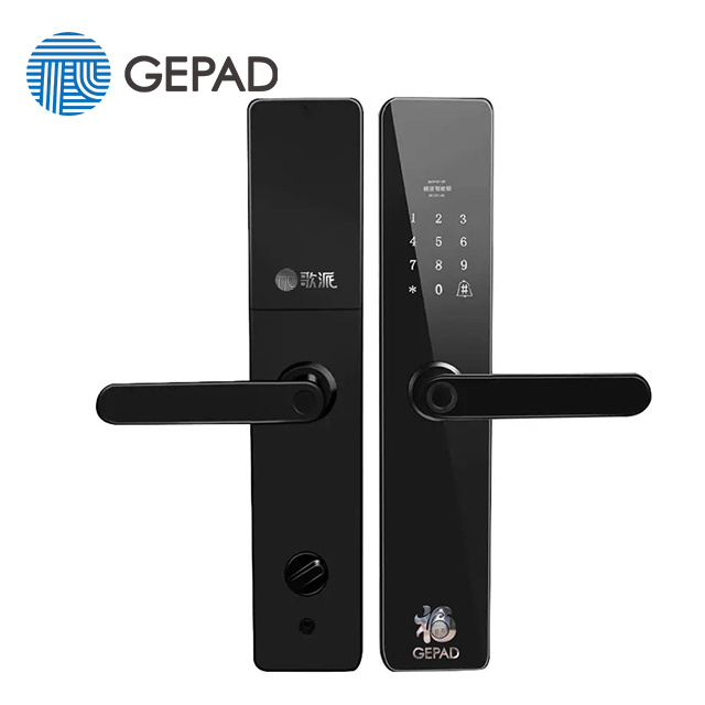 Hotel use smart door lock with handle and multipoint P7