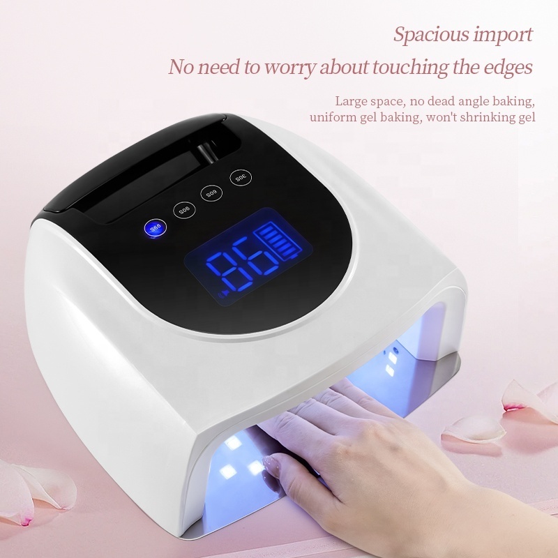 2023 New Manufacture Wholesale X30 Portable 96W UV LED Nail Lamp With Handle Rechargeable Cordless Electronic Nail Dryer Machine