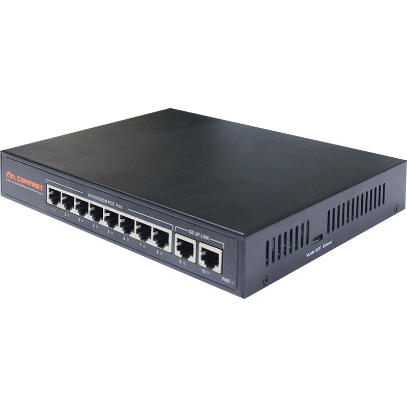 Costs-Effective Oem Ieee 802.3At/Af 8 Port Poe Network Switch Poe Powered Switch