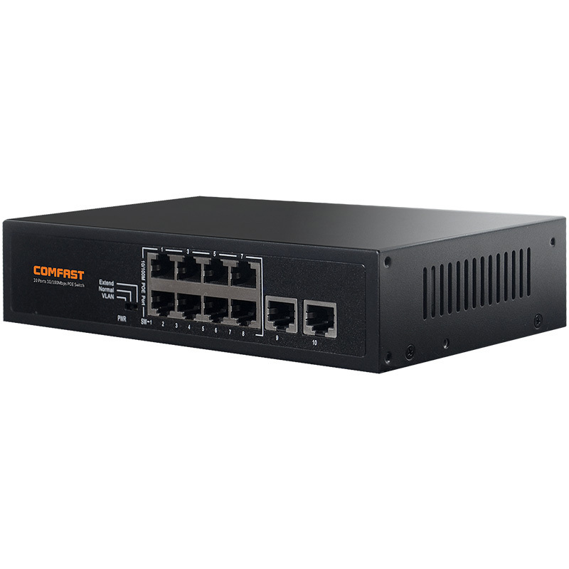 COMFAST  CF-SF181P 8 ports 10/100Mbps Port Unmanaged POE Switch for Power Supply