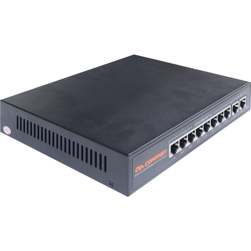 Costs-Effective Oem Ieee 802.3At/Af 8 Port Poe Network Switch Poe Powered Switch