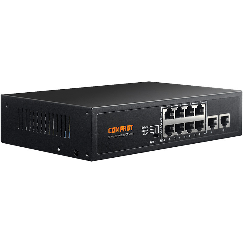 COMFAST  CF-SF181P 8 ports 10/100Mbps Port Unmanaged POE Switch for Power Supply