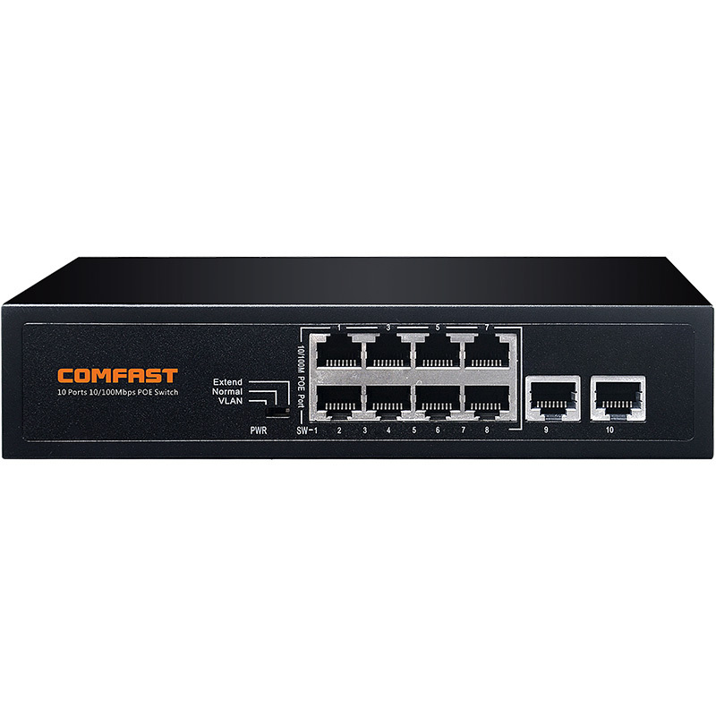 COMFAST  CF-SF181P 8 ports 10/100Mbps Port Unmanaged POE Switch for Power Supply