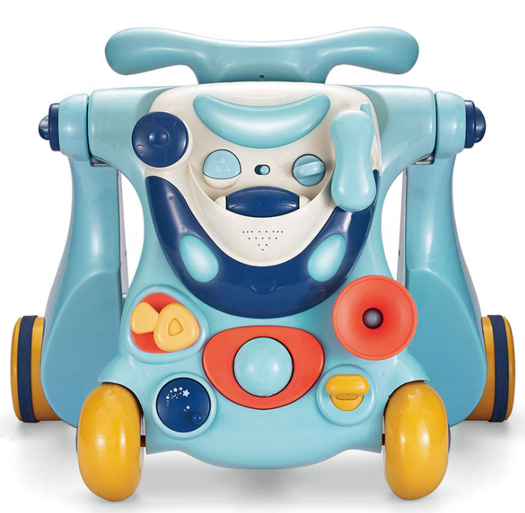 2021high quality lighting 3 in 1 children's music learning toy  anti-O-leg shaker baby walker