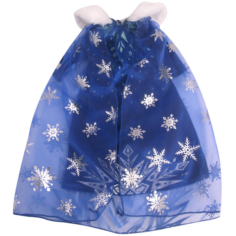 18 Inch American Doll Girls Skirt Blue Snow Princess Dress Elsa Costume Newborn Baby Toys Accessories 43 Cm Boy Dolls Gift c853