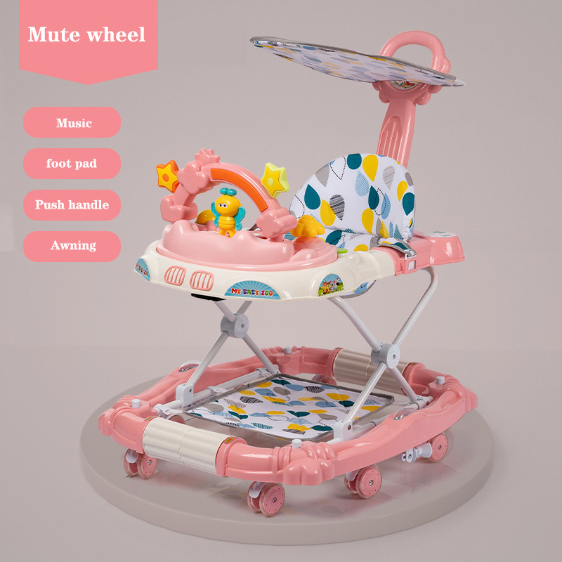 High quality high appearance level foldable anti-O-leg multi-functional anti-rollover Baby walker 6-18 months baby walker