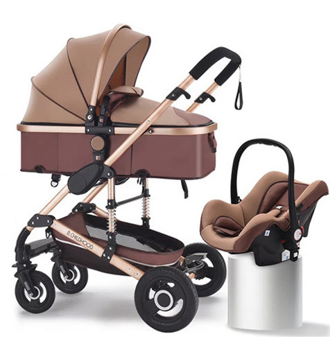 stroller baby 4 in 1 3in1 can sit can lie folding High landscape two-sides child four seasons Russia with car seat baby stroller