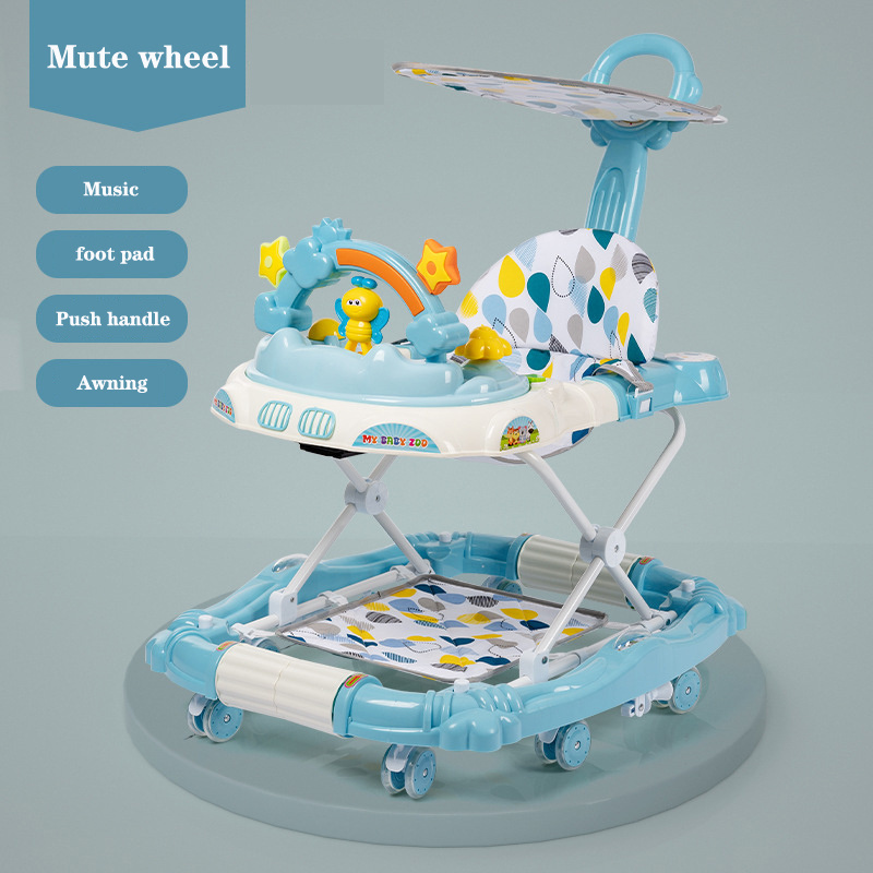 High quality high appearance level foldable anti-O-leg multi-functional anti-rollover Baby walker 6-18 months baby walker