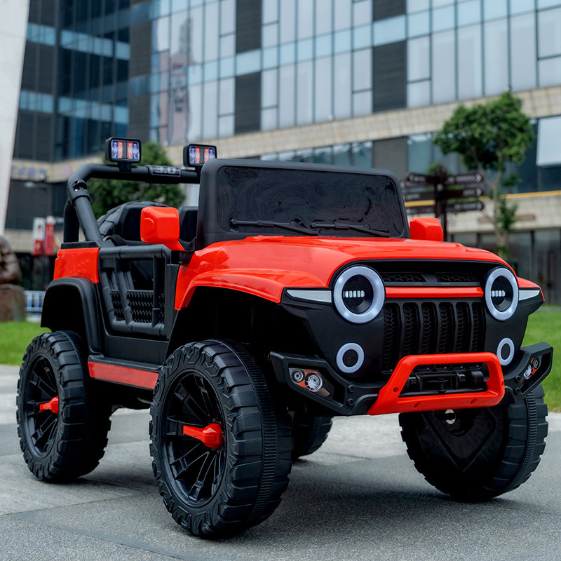 Can customize children's electric four-wheel off-road vehicle remote control toy car can sit human stroller