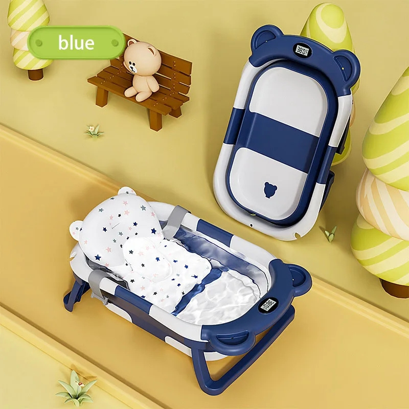 Smart foldable children's bathtub Home newborn baby bathtub can sit and sleep baby bathtub