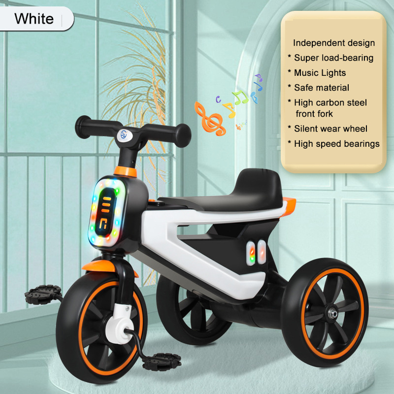 Customized new best-selling children's music light trolley 2-5 years old children's bicycle children's tricycle