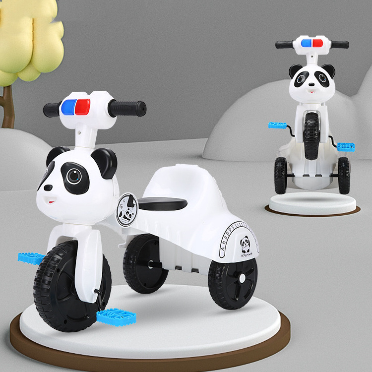 Cute kids Pedal tricycle foldable with pedal 1-2-4 years old kids yo-yo bike with music lights Kids tricycle