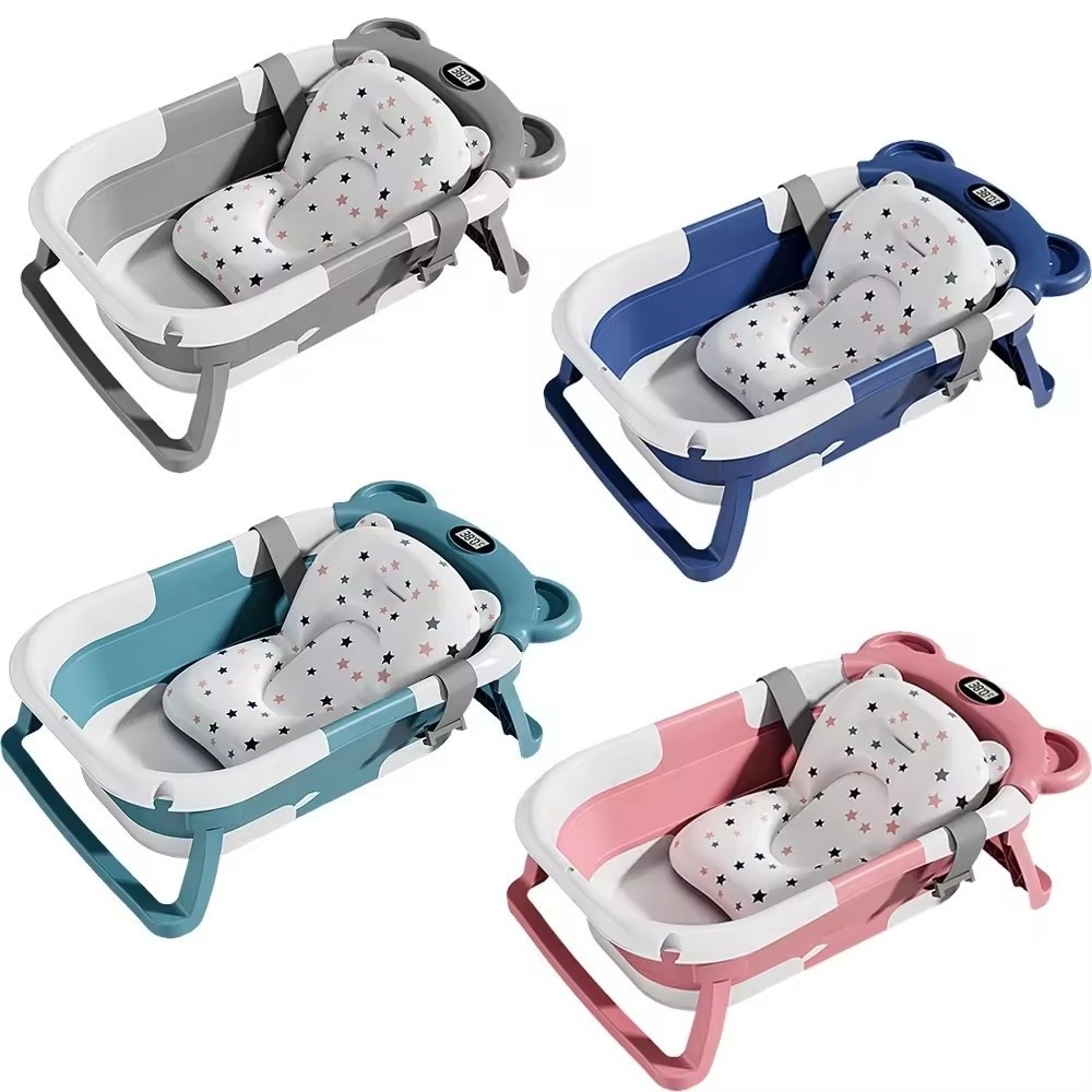 Smart foldable children's bathtub Home newborn baby bathtub can sit and sleep baby bathtub