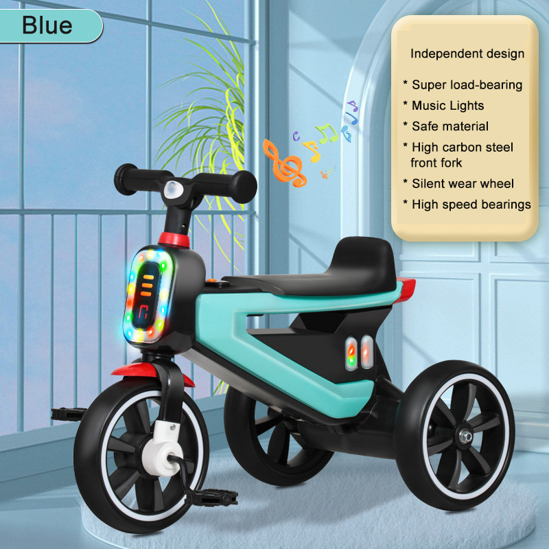 Customized new best-selling children's music light trolley 2-5 years old children's bicycle children's tricycle