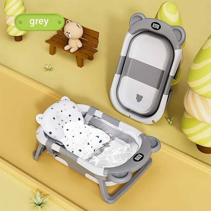 Smart foldable children's bathtub Home newborn baby bathtub can sit and sleep baby bathtub