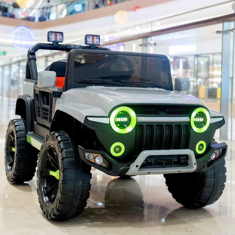 Can customize children's electric four-wheel off-road vehicle remote control toy car can sit human stroller