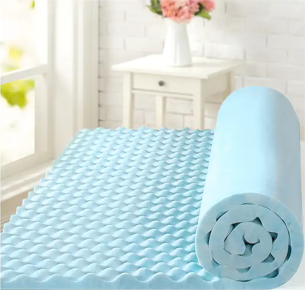 Cool Gel Convoluted Memory Foam Air Flow Mattress Topper / Protector