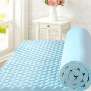 Cool Gel Convoluted Memory Foam Air Flow Mattress Topper / Protector