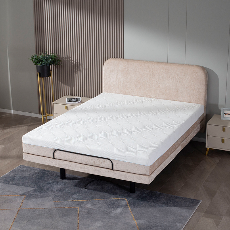 Bedroom Furniture Remote Foldable Control Frame Super King Size Luxury Adjustable Bed with Memory Foam Mattress