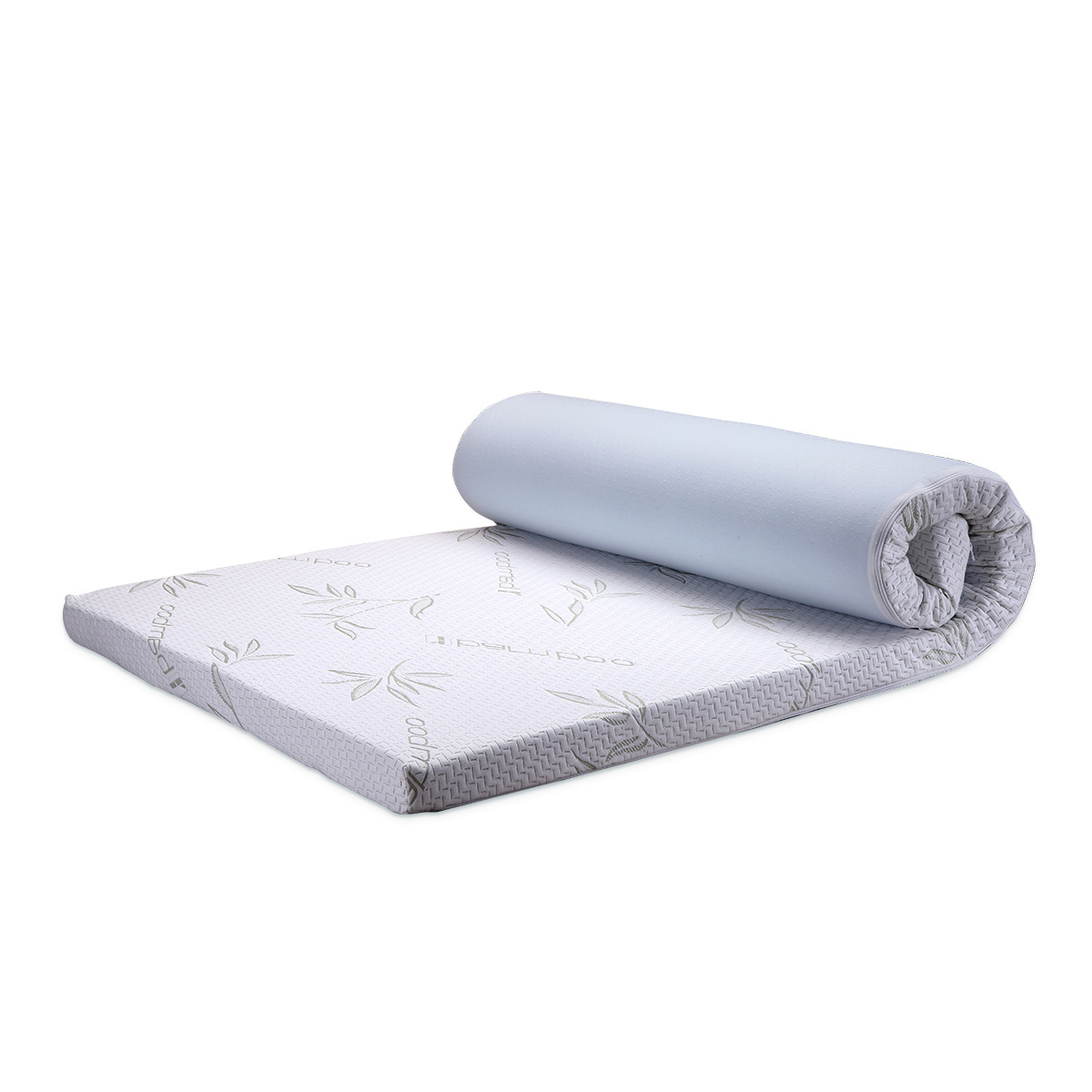 Bedroom Furniture 2inch 3inch Bamboo Single Queen Rolled Vacuumed Memory Foam Mattress Topper in a Box