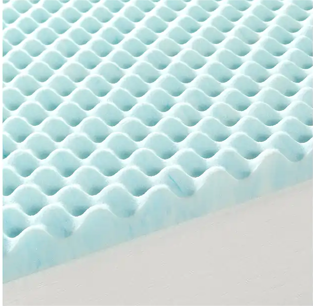 Cool Gel Convoluted Memory Foam Air Flow Mattress Topper / Protector