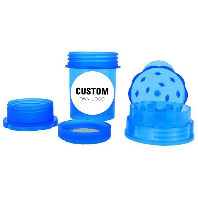 Plastic Herb Grinder Tobacco Grinder Saver Big Storage Layer Plastic Grinder