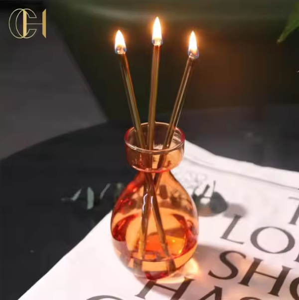 C&H Customized Private Label Oil Lamp Candle Unique Design Clean Burning Candle with Gift Box