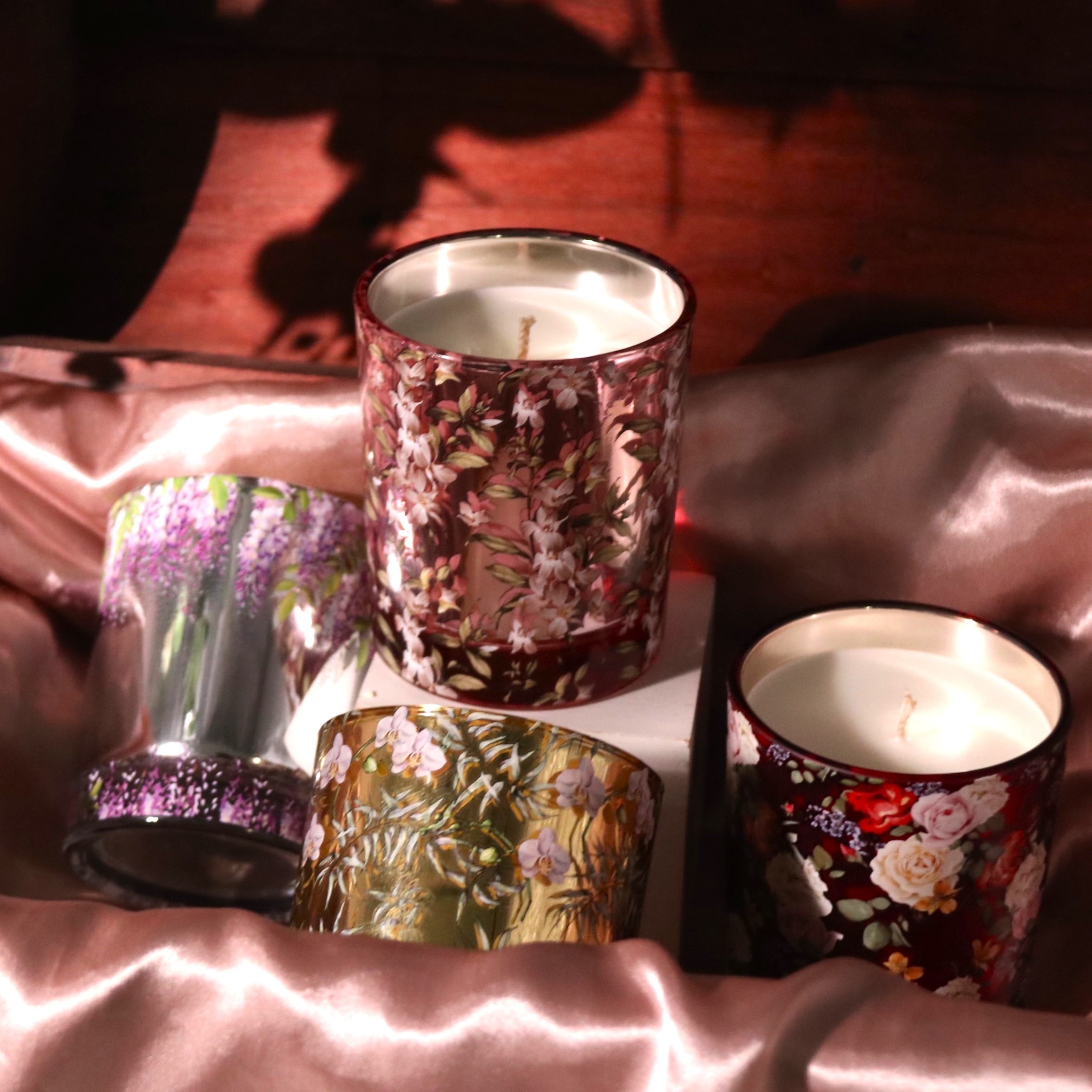 Wholesale Private Label Luxury Home Decoration Natural Plant Aromatherapy Scented Floral Candles