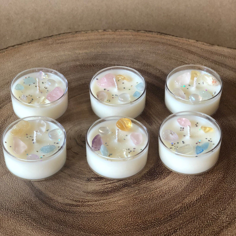 Wholesale Popular Luxury Aromatherapy Dry Flowers Soy Wax Small Scented Aromatic Candles for Yoga