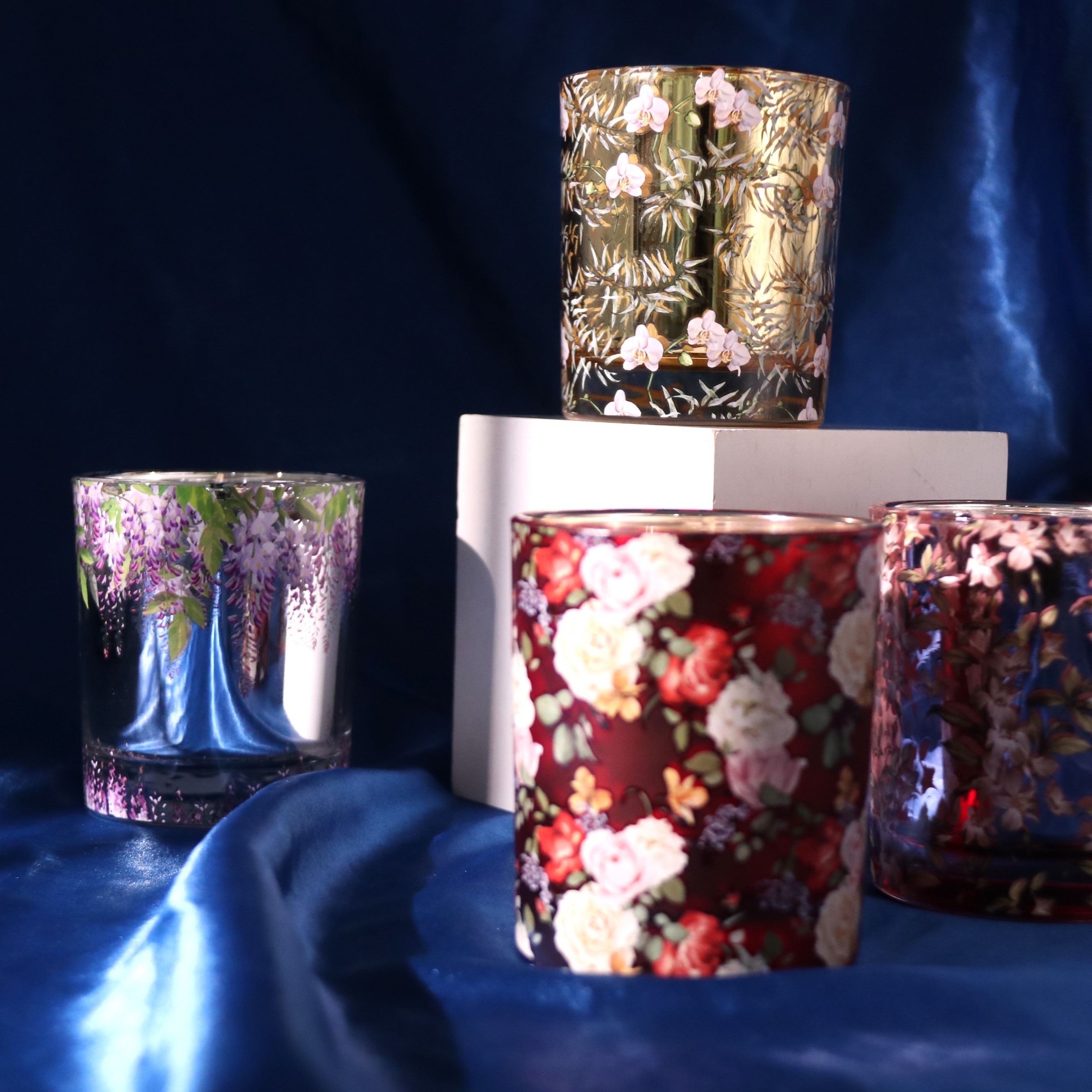 Wholesale Private Label Luxury Home Decoration Natural Plant Aromatherapy Scented Floral Candles