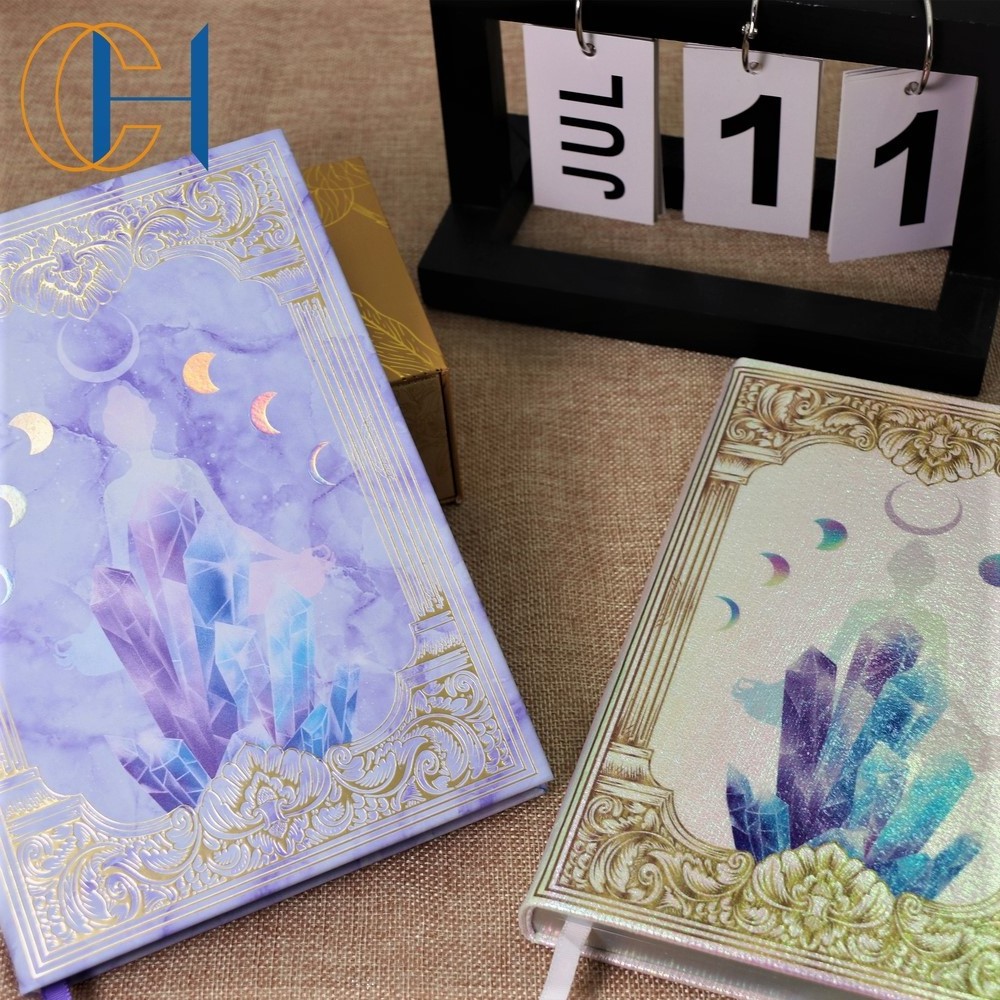 C&H Dream Beautiful Yoga Energy Infused Home Usage Birthday Gift Women Girl Luxury Box Private Label Colorful Crystal Journal