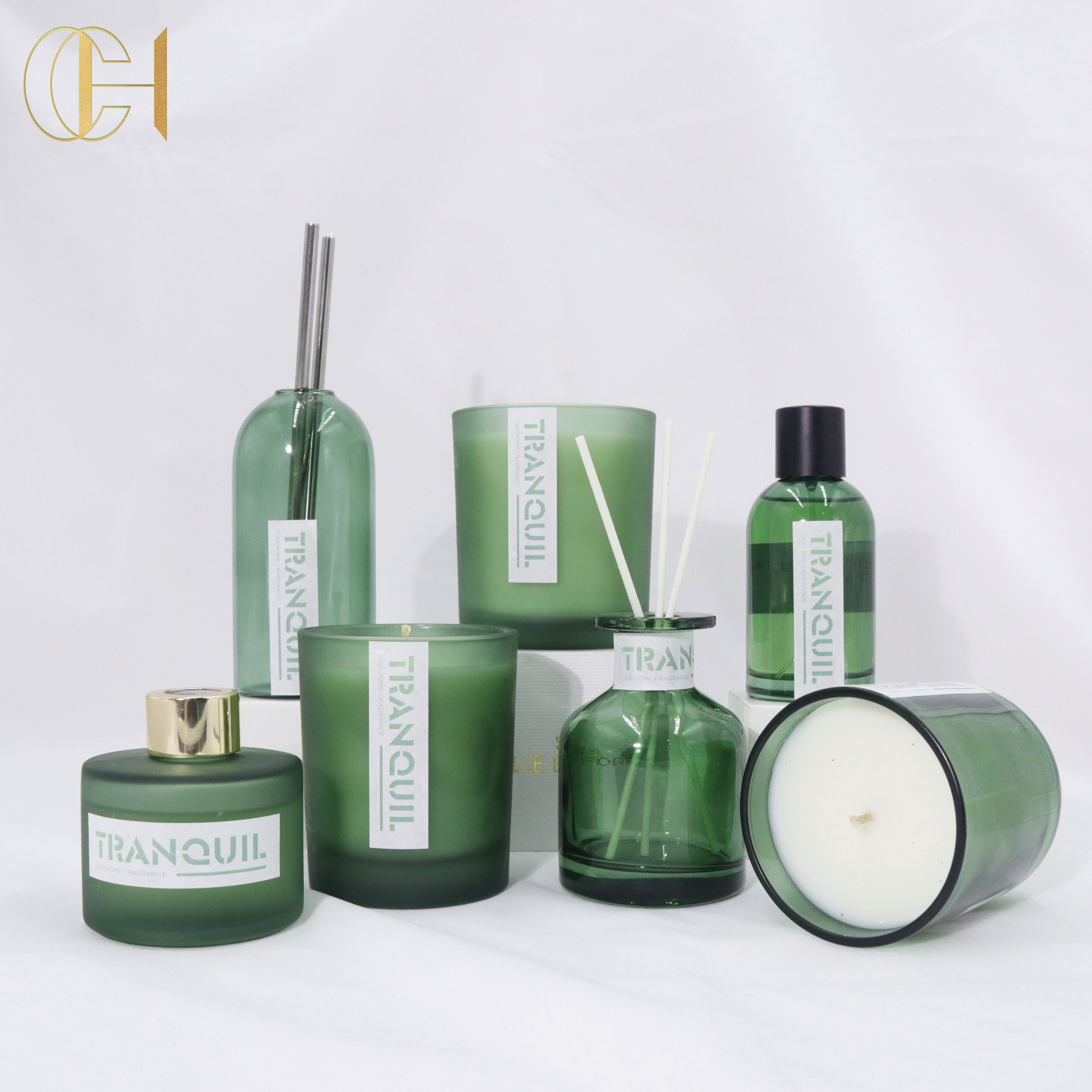 C&H Luxury Home Decoration Fragrance Reed Diffuser Aromatherapy Scented Candle Room Spray Gift Set