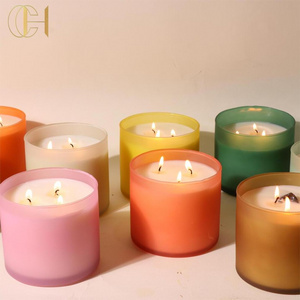 C&H Luxury Scented Candles Soy Wax And Fragrance Aromatherapy Candles With Glass Candle