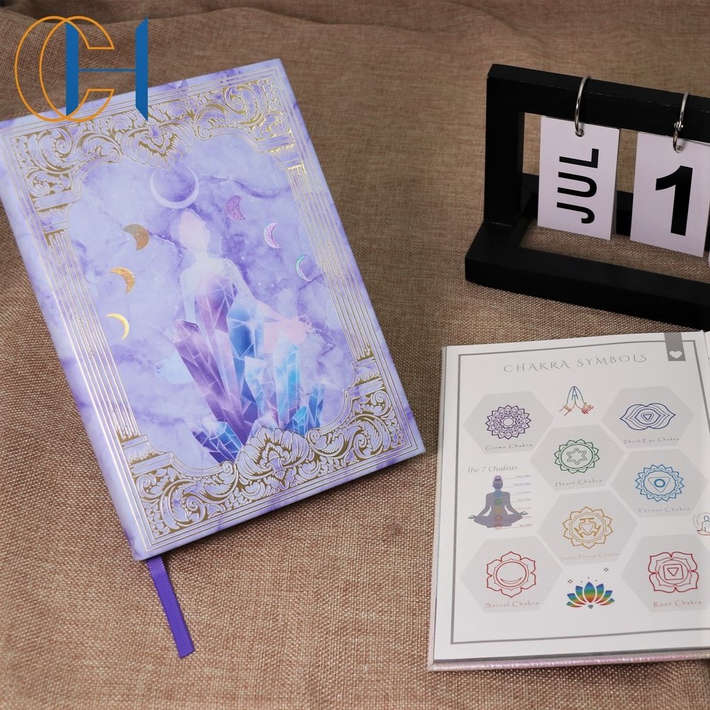 C&H Dream Beautiful Yoga Energy Infused Home Usage Birthday Gift Women Girl Luxury Box Private Label Colorful Crystal Journal