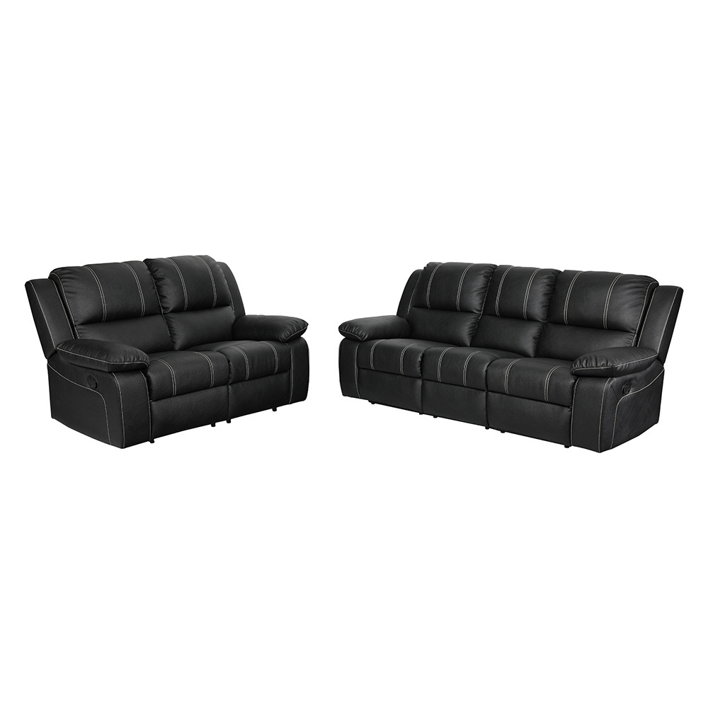 Modern style 6 seaters recliner sofa living room fabric/leather reclining theater sofa sets furniture