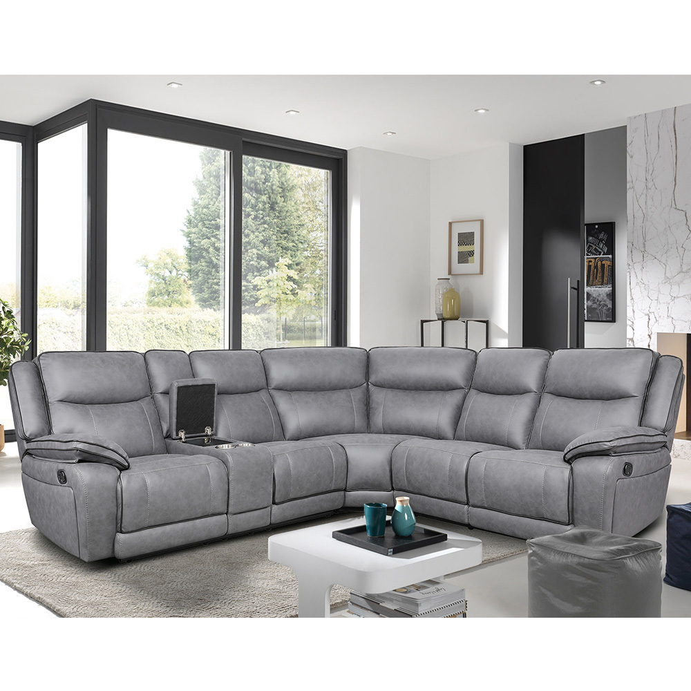 Luxury living room furniture modern curved home theater sofa recliners chair couches lounge electric or manual recliner sofa set