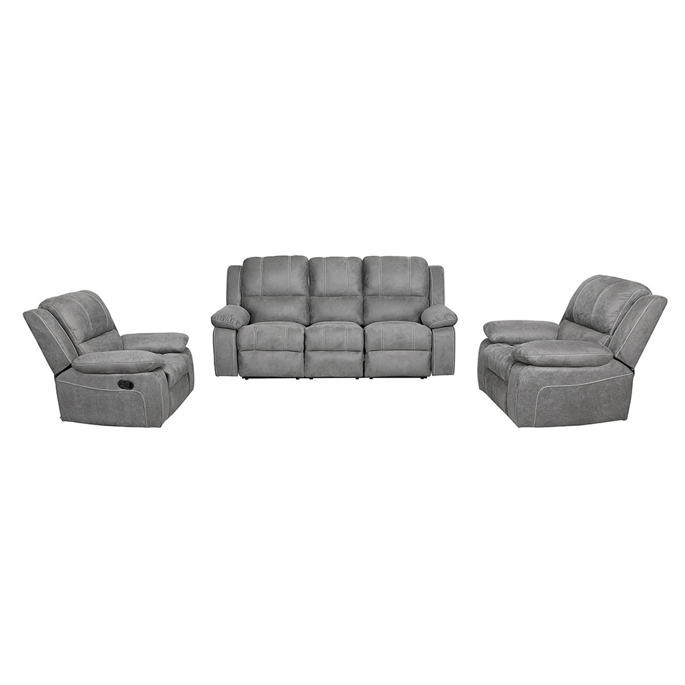 Modern style 6 seaters recliner sofa living room fabric/leather reclining theater sofa sets furniture