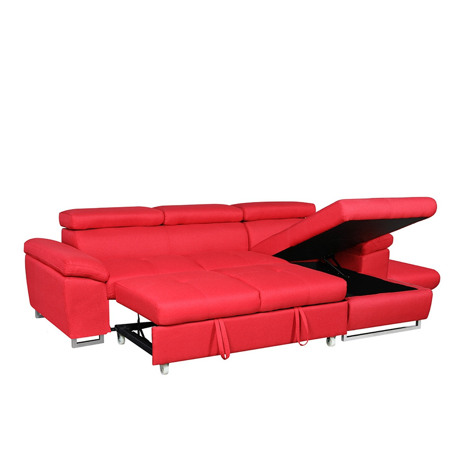 Hot sale discount price sleeping  multifunctional pull out bed sectional sofa bed