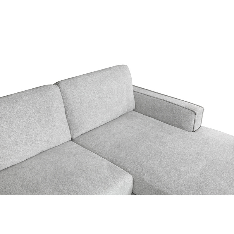 modern Italian light grey linen cloth sofa set modern country style living room sofa sets modern living room sofa set