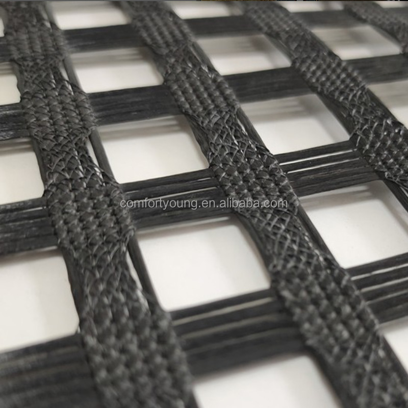 Heavy Duty Industrial Road Rigid Fabric PP biaxial geogrid 20kn 30kn m Plastic welded geogrid plastic biaxial geogrid