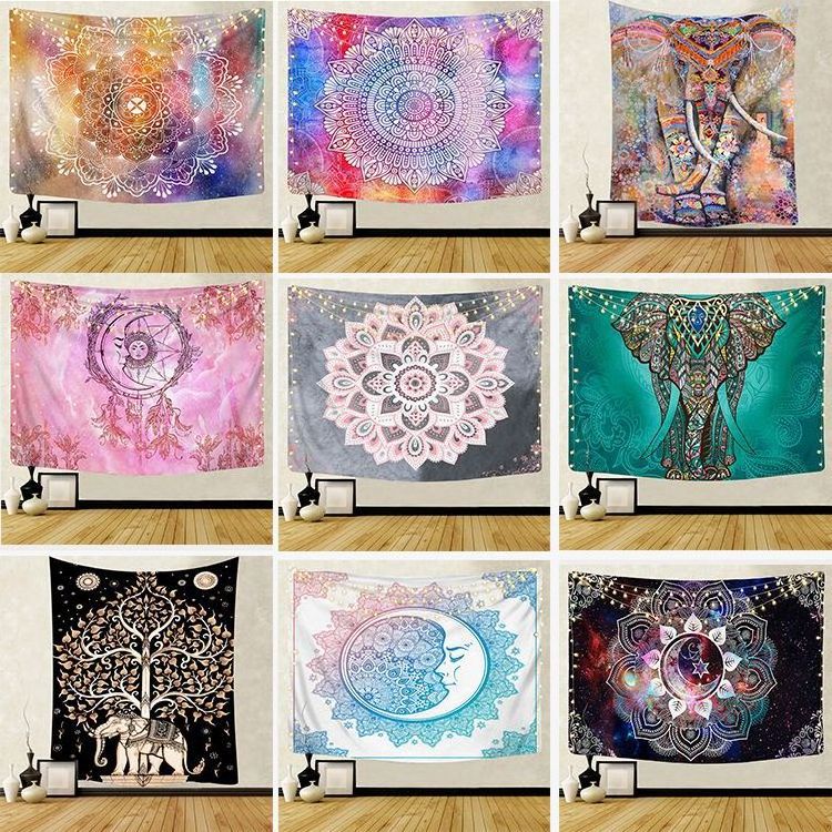 3D Digital Printing wholesale custom art wall tapestry mandala home decor