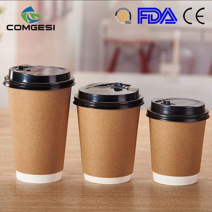 8 oz Paper Cups_8oz Double Wall Disposable Coffee Cups Wholesale_Best Disposable Coffee Cups