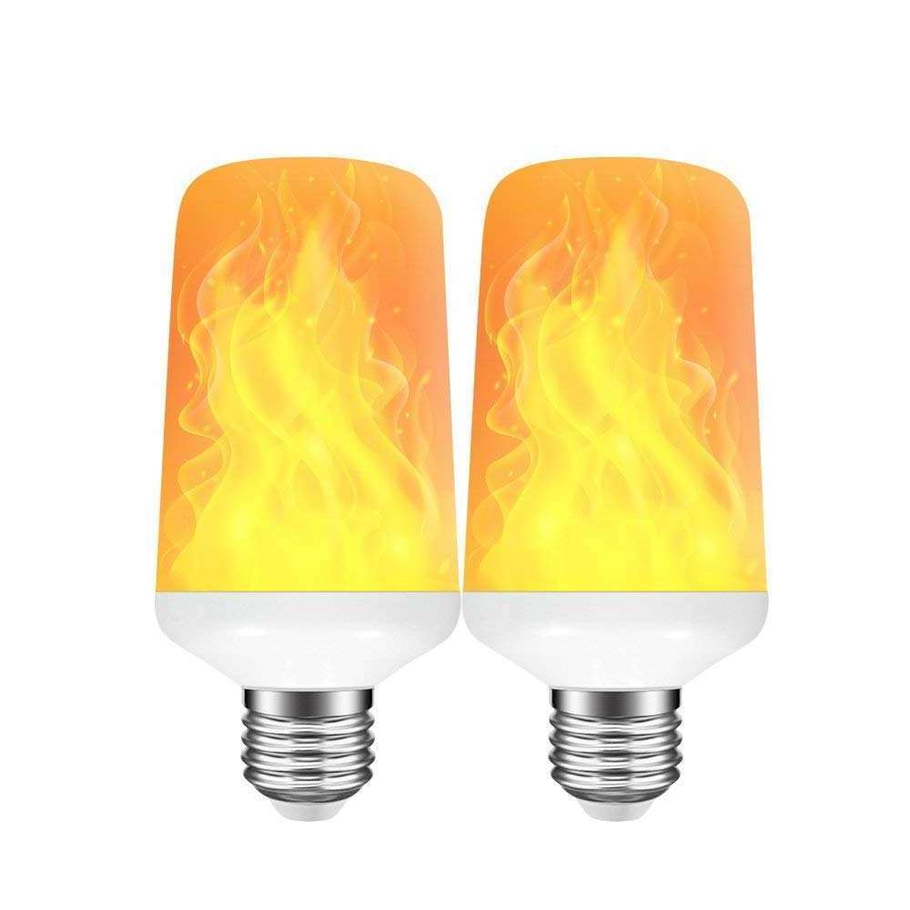 99 led chip Updated 4 Modes Fire Flicker with Upside Down Effect Orange Hotel Bar Party Christmas Decoration Led Flame Light