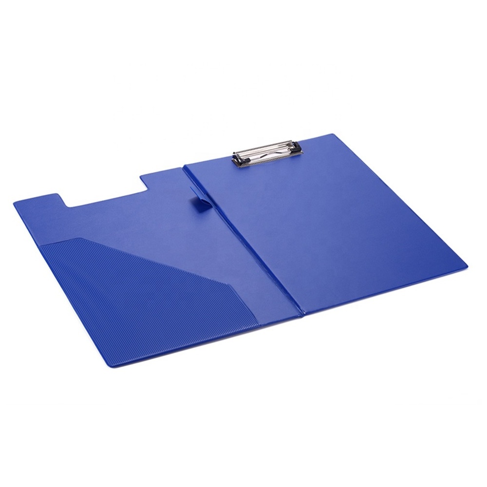 Comix Good Quality Low Price Double side PVC folder clipboard with metal clip A4 PVC Vertical Clipboard