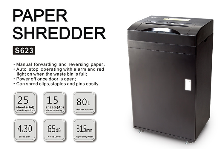 Commercial Automatic Paper Shredder Cross Cut Heavy Duty Paper Shredder